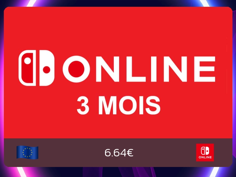 Nintendo Online 3 Mois (EU)