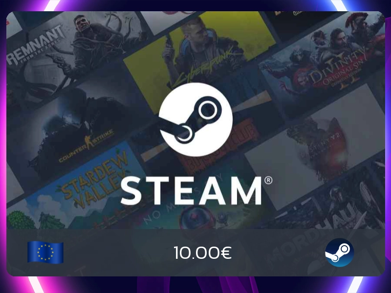 Achetez facilement votre carte cadeau Steam en ligne