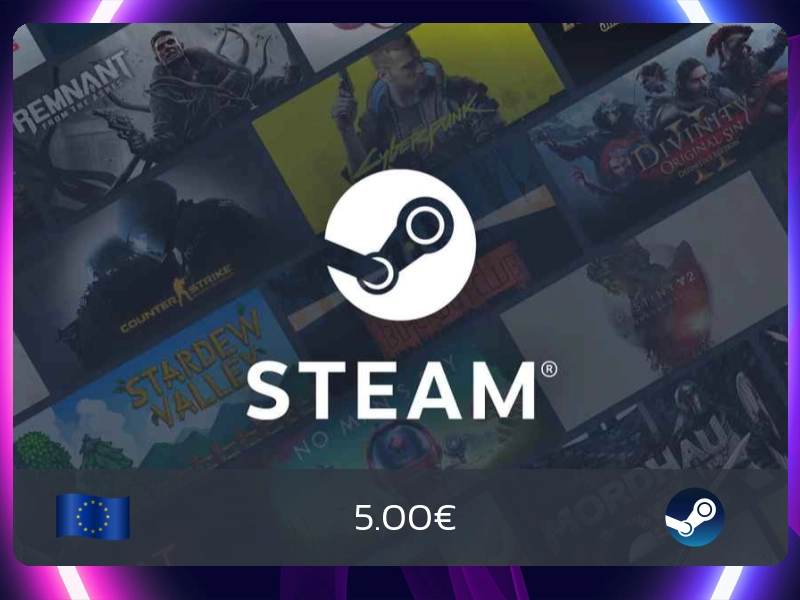 Steam Gift Card 5€ (EU)