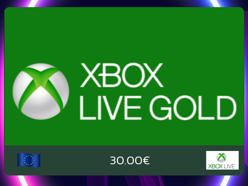 Xbox Live 30€ (EU)